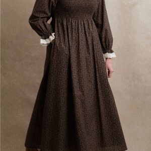 Neuflora Maeve Dress in Cocoa Floral size small